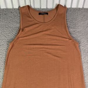 Unbound Merino Womens Travel Tank Dress Size Small Burnt Orange